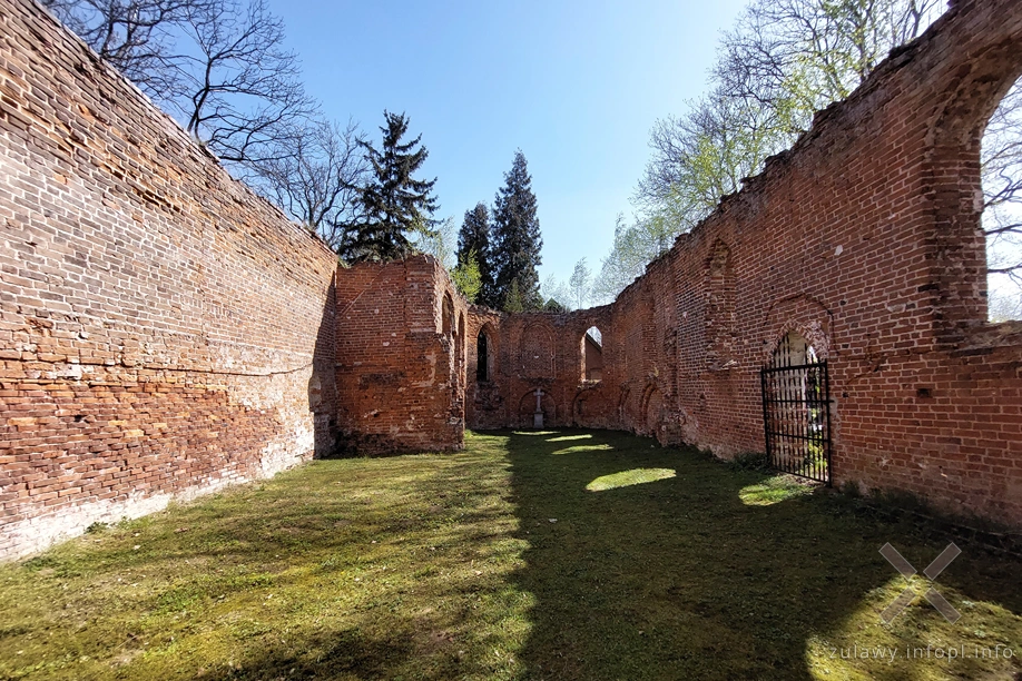 Ruina kościoła w Borętach