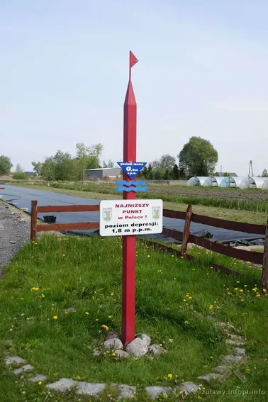 Oficjalny, najniżej położony punkt w Polsce (2014)