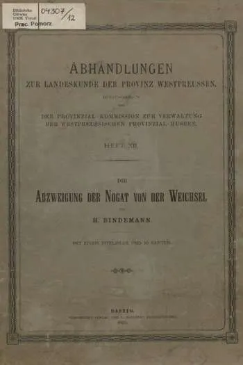 Hermann Bindemann- Die Abzweigung der Nogat von der Weichsel (Gdańsk, 1903)