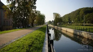 Kanał Raduni, biegnąca wzdłuż kanału ścieżka rowerowa i fragment Ferberówki