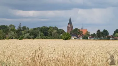 Czarne chmury nad Palczewem, z których nie spadła na nas ani jedna kropla wody.