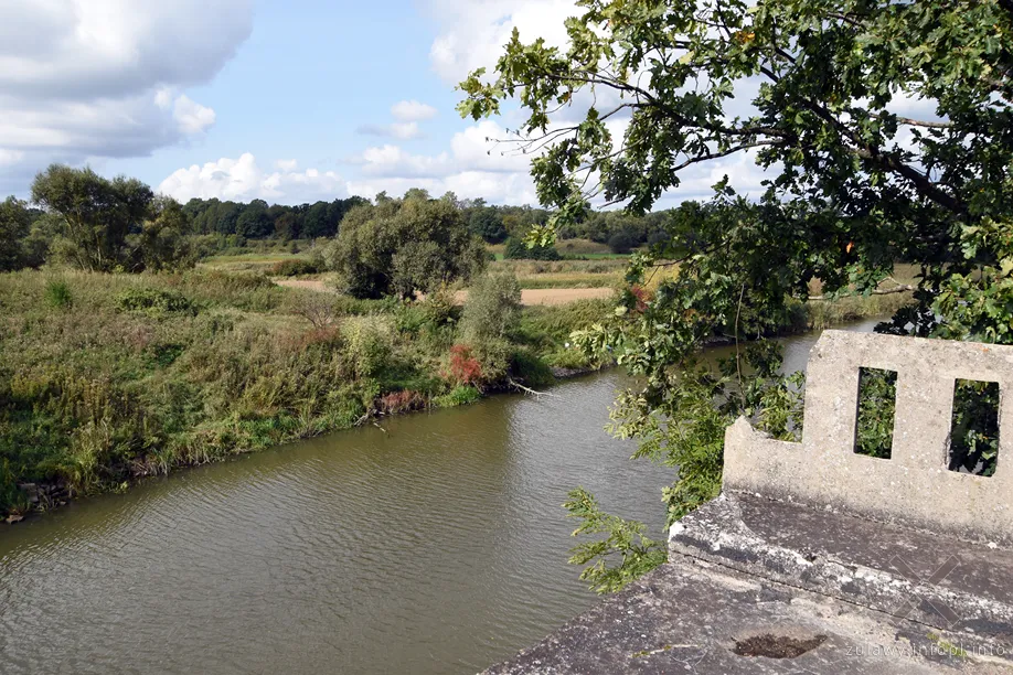 Widok z przyczółka Jagow Brücke na Nogat