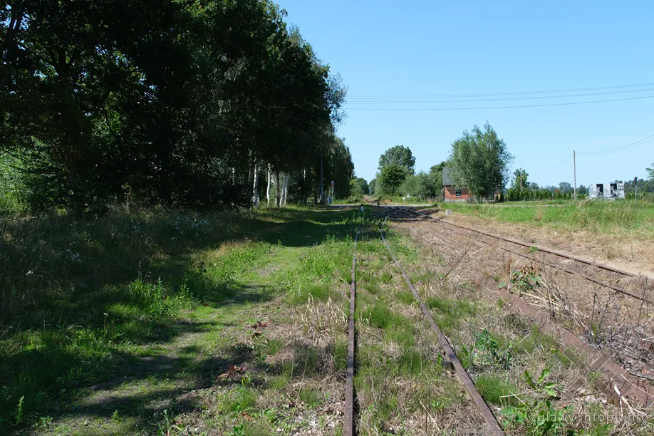 Widok z przystanku Tujsk w kierunku Stegny Gdańskiej